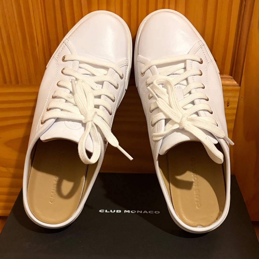 Club Monaco Women's White Sneakers